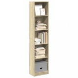 Gossi biblioteca, stejar sonoma, 40x24x176 cm, lemn prelucrat