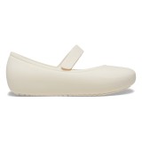 Balerini Crocs Toddler Brooklyn Mary Jane Flat Bej - Stucco, 24, 25, 27