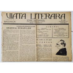 VIATA LITERARA , SAPTAMANAL , ANUL I, NR. 35 , 29 IANUARIE , 1927