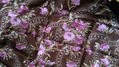 XM Material textil vintigi, vazcoza imprimata cu flori 3.15 / 1.10 m foto