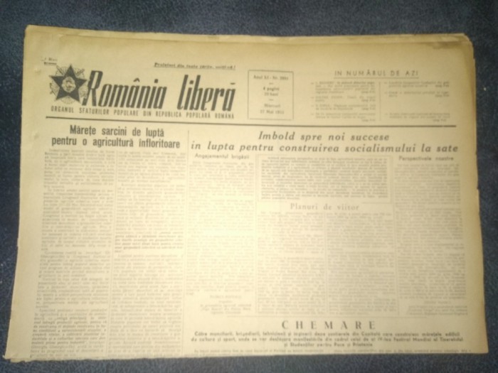 11 ZIARE ROMANIA LIBERA 1953