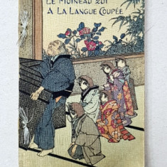 LE MOINEAU QUI A LA LANGUE COUPEE , SERIE LES CONTES DU VIEUX JAPON , NO. 2, 1889 - 1905 , TIPARITA PE HARTIE MANUALA