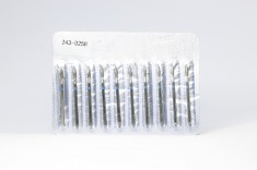 Bit diamant cuticulă, flacară, albastru, 243-025B