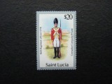 1987 - St. Lucia - Soldier - Michel 889 I, Militar, Nestampilat