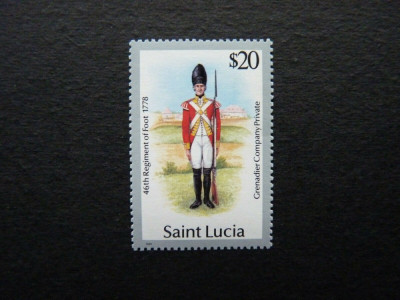 1987 - St. Lucia - Soldier - Michel 889 I foto