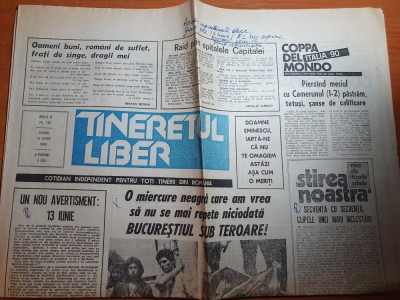 tineretul liber 15 iunie 1990 - mineriada foto