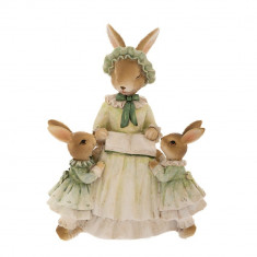 Figurina Green Bunnies 14 cm x 9 cm x 18 cm