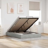 VidaXL Cadru de pat otoman fără saltea Gri deschis 140x200 cm catifea
