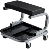 Scaun mobil service auto, 4 x roti, Dimensiunea pernei 36&times;18&times;4 cm, max 113 kg, Oem