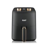 Friteuza Air Fryer RAF cu aer cald, fara ulei, capacitate 3L, 12 programe, 1500W, Negru
