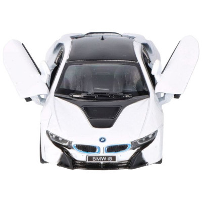 Masinuta die cast BMW i8, scara 1 la 36, 12.5 cm, alba foto