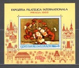 Romania.1988 Expozitia filatelica PRAGA:Pictura-Bl. ZR.826