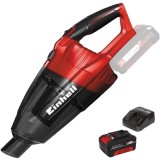 Einhell TE-VC 18 Li PXC + Starter Kit - Aspirator 42 mbar + Set 1 acumulator si incarcator Li-Ion 18 V 4 Ah
