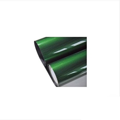 Folie colant model carbon verde lucios 9D 1.5x1m foto