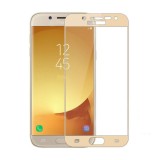 Folie de protectie din sticla full size pentru samsung galaxy J3 2017, J330, Gold, ALC MOBILE