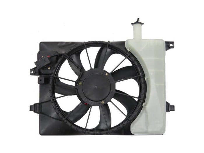 GMV radiator electroventilator Hyundai Elantra, 2011-2016, motor 1.6; 1.8, benzina, 386; 3 pini
