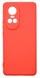 Husa de protectie din silicon pentru OPPO Reno 10, SoftTouch, interior microfibra, Rosu, Oem