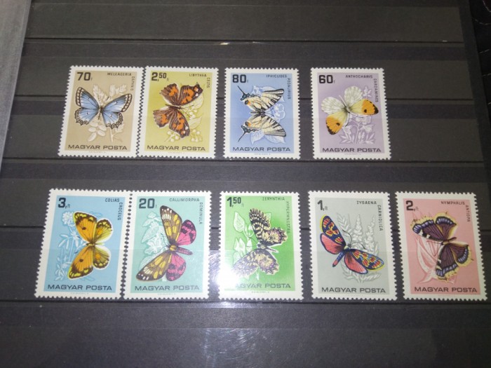 TIMBRE UNGARIA FLUTURI 1966