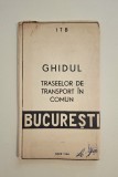 Ghidul Traseelor de Transport in Comun, ITB - Bucuresti, 1966