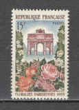Franta.1959 Expozitia de flori Paris XF.169, Nestampilat