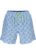North Sails Pantaloni scurti de baie barbati, cu imprimeu tropical, Regular fit, Albastru deschis, S