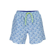 North Sails Pantaloni scurti de baie barbati, cu imprimeu tropical, Regular fit, Albastru deschis, S