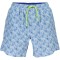 North Sails Pantaloni scurti de baie barbati, cu imprimeu tropical, Regular fit, Albastru deschis, S