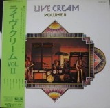 Vinil LP Japan Press Cream - Live Cream Volume II (G+) Fara OBI, insert! Editie Japoneza, Sunet Top! Zgarieturi