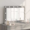 VidaXL Oglindă de toaletă Gri Sonoma Placă de particule 80 x 55 x 18 cm