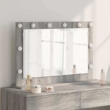 VidaXL Oglindă de toaletă Gri Sonoma Placă de particule 80 x 55 x 18 cm