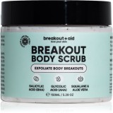 breakout + aid Body Scrub exfoliant pentru corp impotriva acneei 150 ml