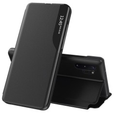 Husa Samsung Galaxy Note 10 Plus Eco Leather View flip tip carte, negru foto