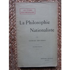 La philosophie nationaliste - GUY-GRAND Georges