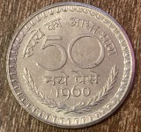 C50 - Moneda foarte veche - India - 50 paise - 1960