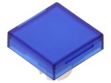 Lentilă albastră transparentă 22mm pentru buton din plastic