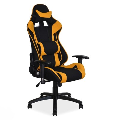 Scaun gaming SL Viper negru - galben foto