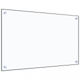 VidaXL Panou antistropi bucătărie transparent 80x50 cm sticlă securiz.