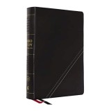 KJV, Word Study Reference Bible, Leathersoft, Black, Red Letter, Comfort Print