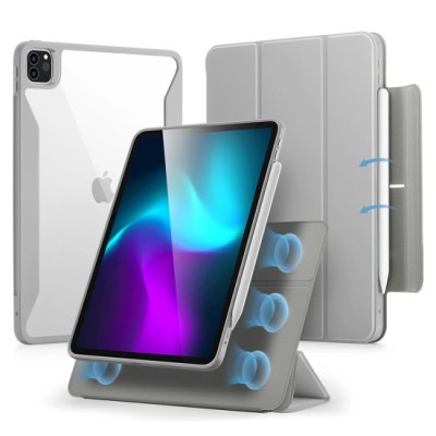 Husa pentru iPad Pro 11 (2024) - ESR Rebound Hybrid - Grey foto