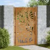 VidaXL Poartă de grădină Design ondulat oțel rezistent la intemperii 4100976