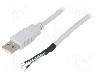 Cablu cabluri, USB A mufa, USB 2.0, lungime 3m, gri, BQ CABLE - CAB-USB-A-3.0-GY