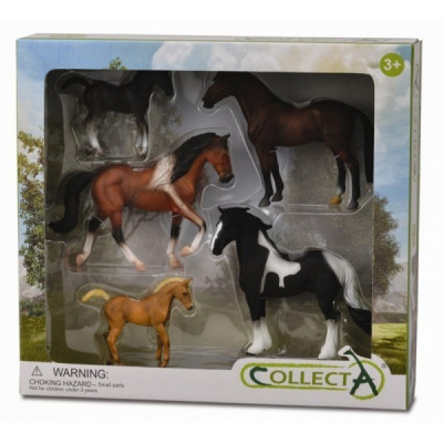 Set 5 figurine viata cailor Collecta, pictate manual foto