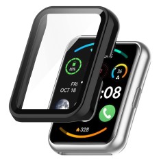 [Pachet 360??A?] Husa + folie Huawei Watch Fit 2 Techsuit Defense, negru foto