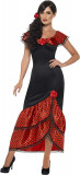 Costum feminin Smiffy&#039;s Flamenco Senorita, rochie si casca negru, Oem