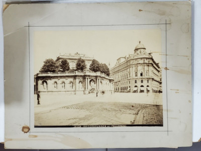 VIENA , KAISERBRUNNEN MIT PHILIPPHOF , FOTOGRAFIE , CCA . 1900 foto