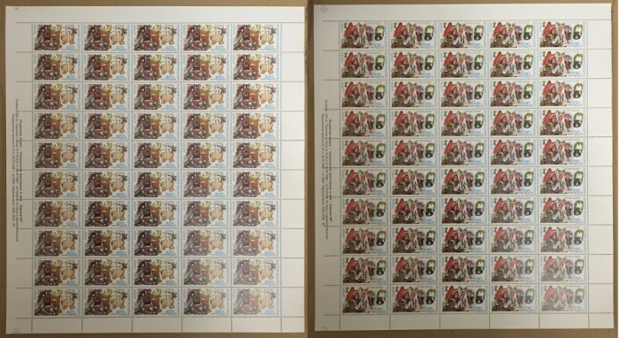 Bulgaria 1998 50 x Europa CEPT Festivals in sheets Mi.4332-4333 MNH CC.001