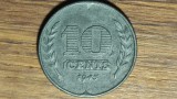 Olanda ocupatie germana WW2 - moneda colectie zinc- 10 cents 1943 - calitate extraordinara, greu de gasit !