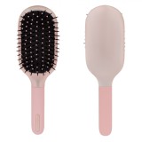 Perie Par Ovala, Roz Mat/Auriu, 23cm, Plastic, Oem