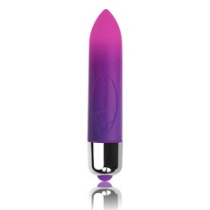 Glont Vibrator Colour Me Orgasmic, 7 Functii Vibratii, Mov, 8 cm