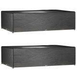 Huse mobilier gradina, 2 buc, 16 ocheti, 325x205x90 cm, patrat